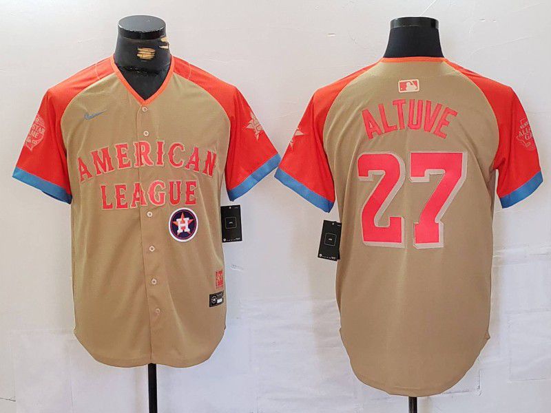 Men Houston Astros 27 Altuve Orange All star 2024 Nike MLB Jersey style 6